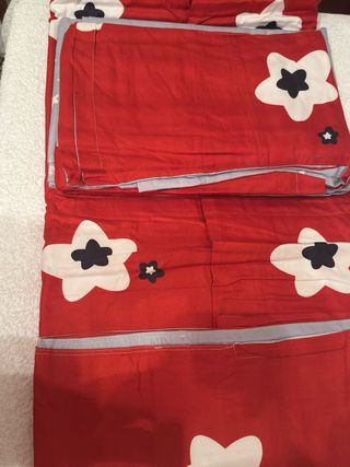 Juego de sábanas blancas,6 piezas,algodon