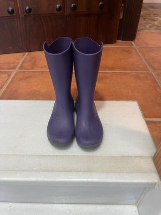 Botas de agua para niño moradas Talla 29/30