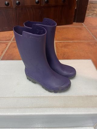 Botas de agua para niño moradas Talla 29/30