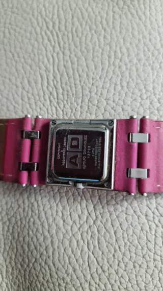 Reloj Adolfo Dominguez Rosa y Plateado
