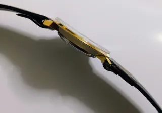 Reloj Silvana Ultra Slim Railroad Dorado