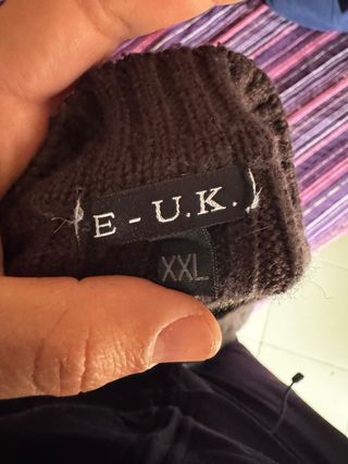 Maglione in lana merino marrone