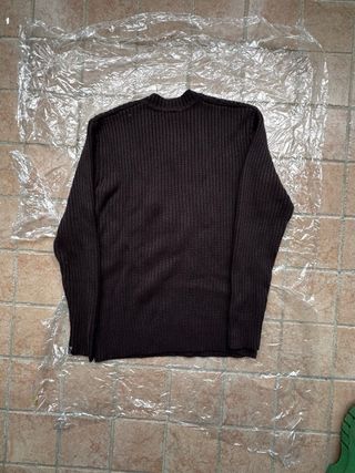 Maglione in lana merino marrone