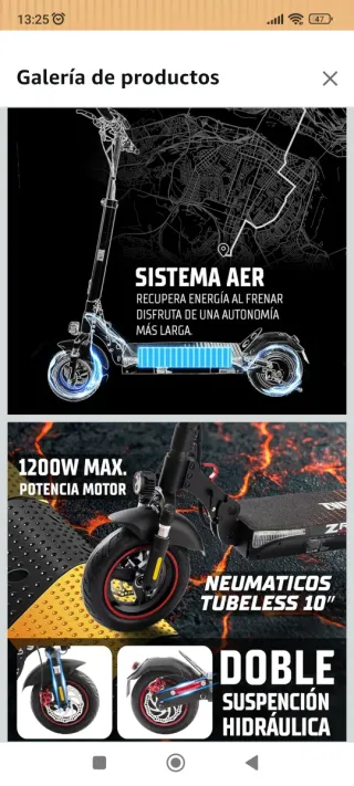 Patinete Eléctrico ZRINO DGT 5 Años Garantía