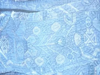 Chaqueta azul con bordado