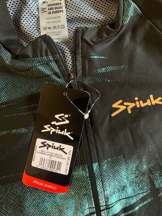 Maillot Spiuk negro/turquesa Talla M