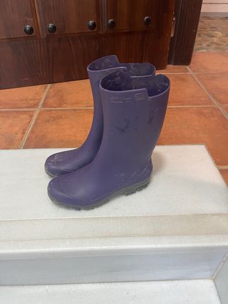 Botas de agua moradas Talla 33/34