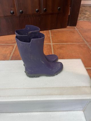 Botas de agua moradas Talla 33/34