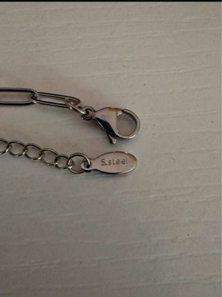 Collana catena silver steel