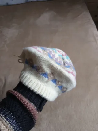 Berretto lana donna fantasia
