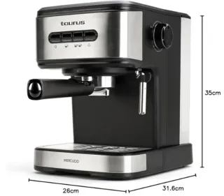 Cafetera Taurus Mercucio Espresso 20 Bar