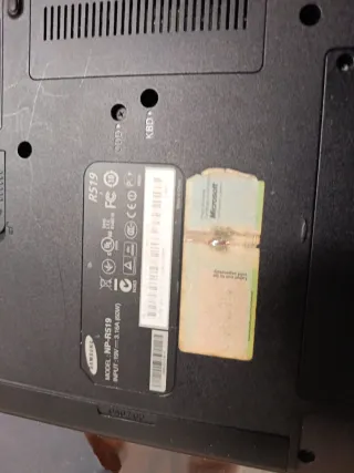 Ordenador portátil Samsung sin batería