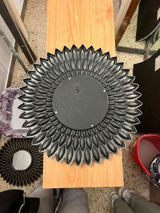 Espejo Decorativo Sol Dorado/Plateado