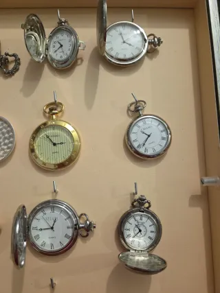 Colección de 9 relojes de bolsillo