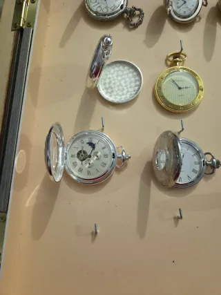 Colección de 9 relojes de bolsillo