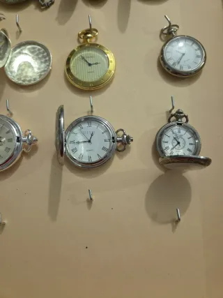 Colección de 9 relojes de bolsillo