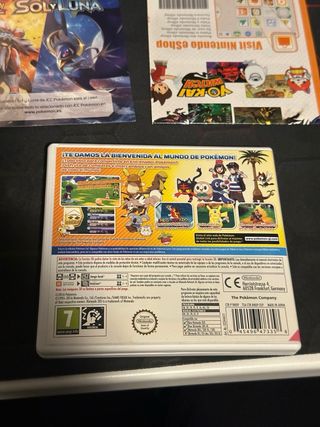 Pokémon Sol Caja Manuales y Steelbook Originales