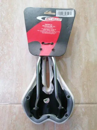 Sillín Ciclismo Antiprostatico Blanco. Nuevo