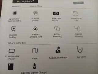 autoradio Plimpton L2 Carplay Auto