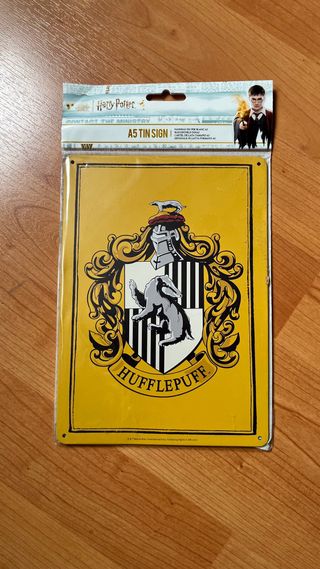 Chapa Metálica Harry Potter Hufflepuff A5