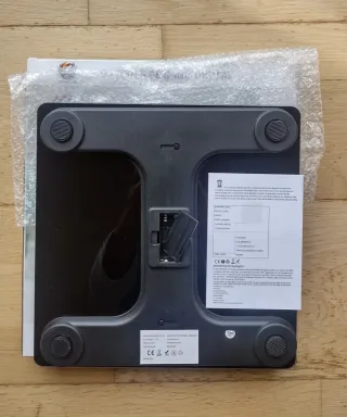 Báscula de baño digital Euro Life negra 180 kg.