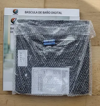 Báscula de baño digital Euro Life negra 180 kg.