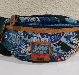 Riñonera Lois Azul Multicolor