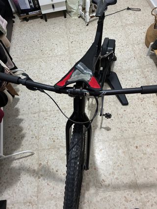 Bicicleta con rodillo