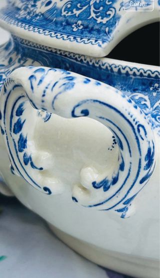 Vajilla Villeroy & Boch Azul y Blanco