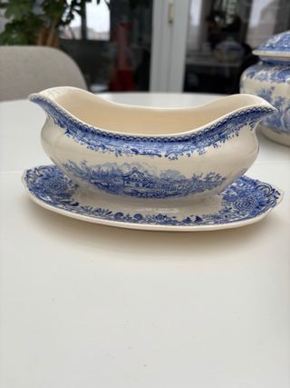 Vajilla Villeroy & Boch Azul y Blanco
