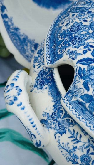 Vajilla Villeroy & Boch Azul y Blanco