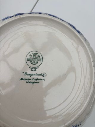 Vajilla Villeroy & Boch Azul y Blanco