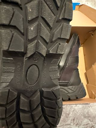 Botas de seguridad privada negras con cremallera