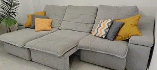 Sofá gris 3 plazas extraíbles