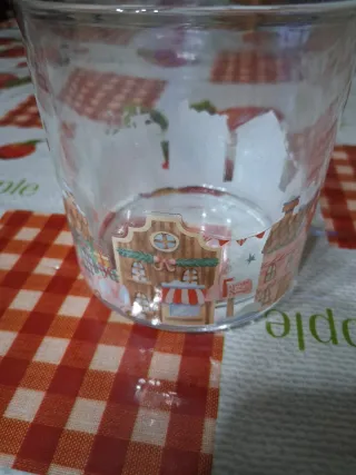 Porta candela Kasanova Natale Vetro