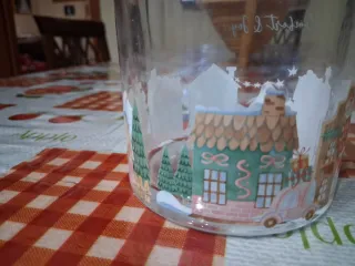 Porta candela Kasanova Natale Vetro