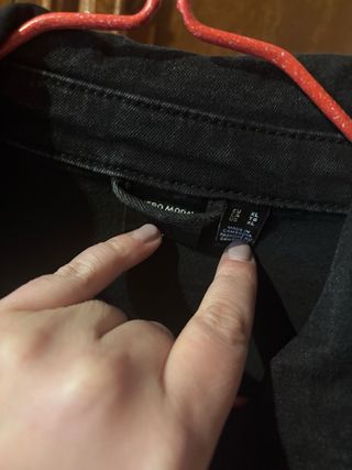 Chaqueta vaquera negra