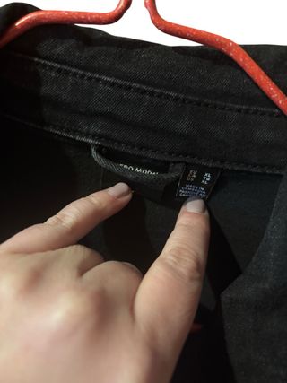 Chaqueta vaquera negra