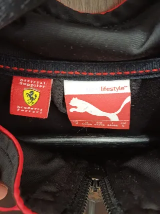 Sudadera Puma Ferrari Negra y Roja