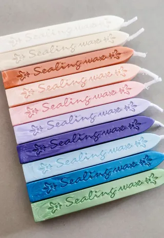 Set 10 Bastoncini di Ceralacca nei Toni Pastello