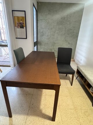 Mesa Comedor Extensible + 2 Sillas