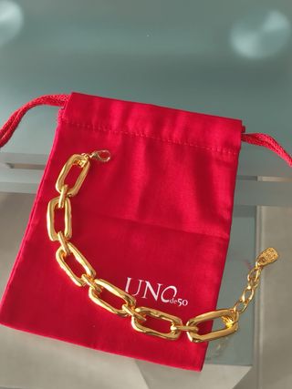 Pulsera Uno de 50 Dorada