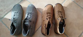 Botas barefoot grises y marrones