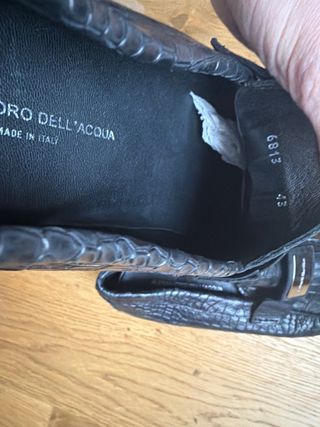 Zapatos  Mocasines Piel Cocodrilo negro