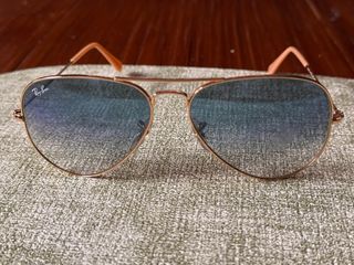 Gafas de Sol Ray-Ban Aviator Doradas y Azules
