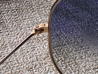 Gafas de Sol Ray-Ban Aviator Doradas y Azules