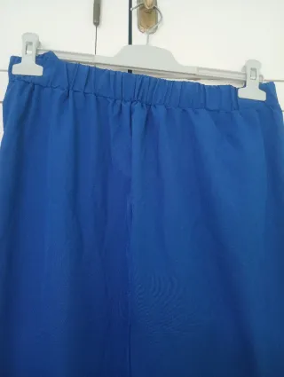 Conjunto mujer azul y plata