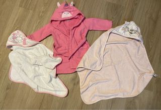 Set accappatoio e asciugamani bimba