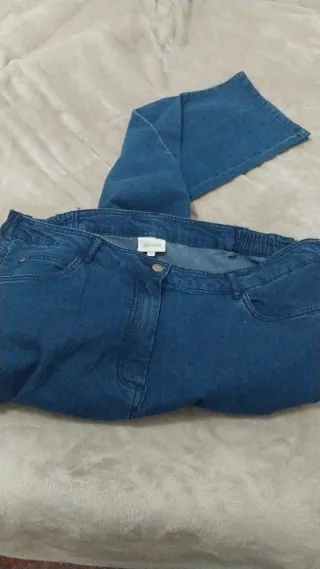 Pantalón vaquero mujer azul