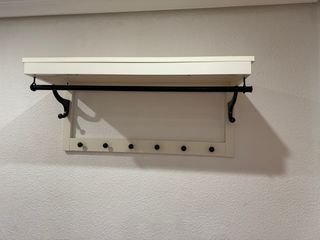 Perchero de pared Ikea madera y metal